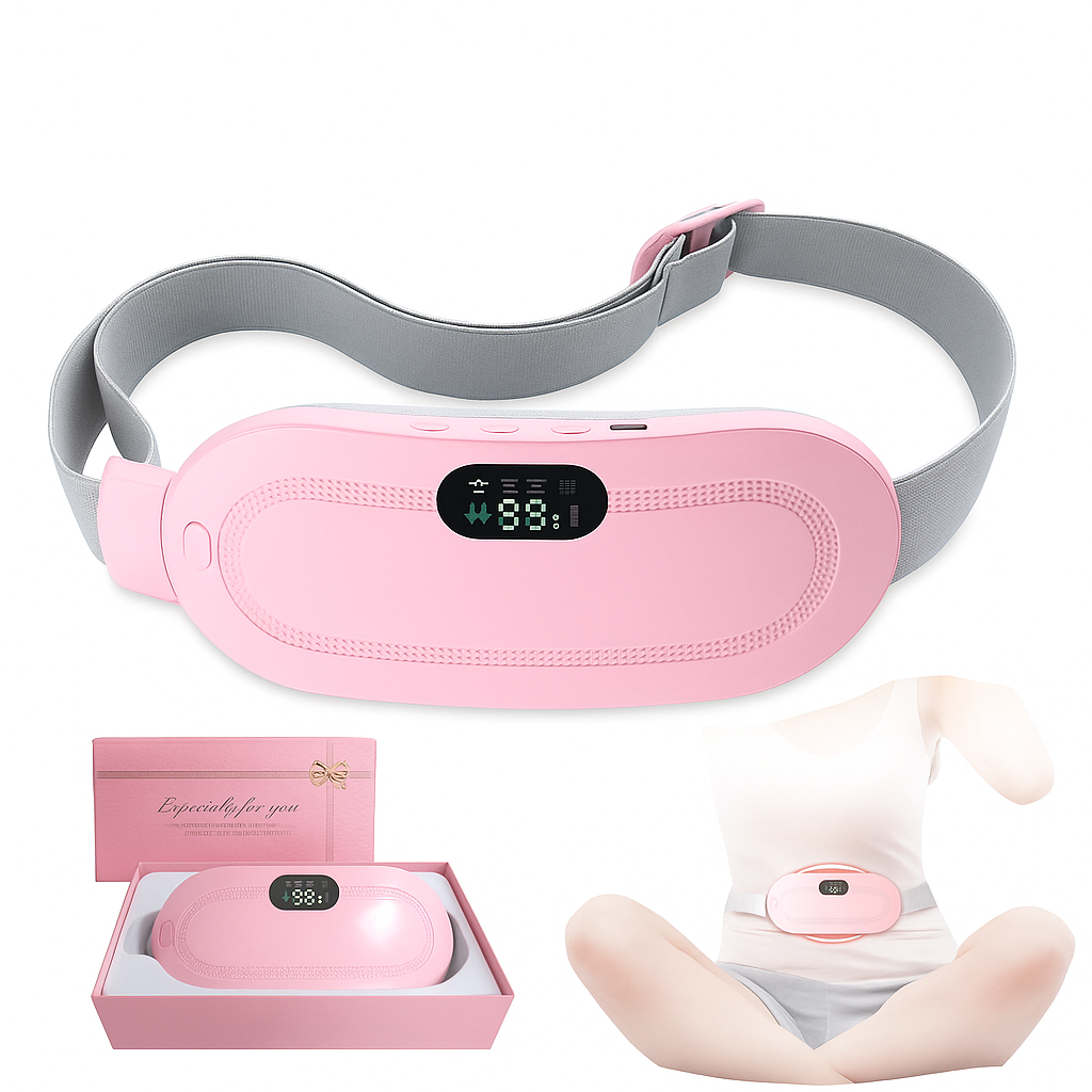 Period Cramp Relief Electric Heating Belt Massager